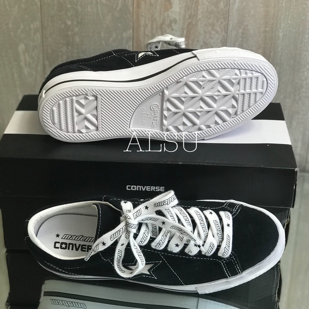 Con&Mademe One Star Platform Suede Black White W - Picture 8 of 8